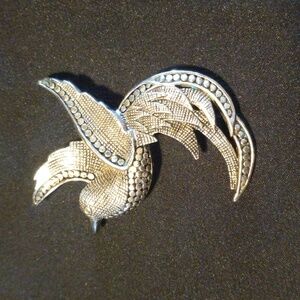 Vintage Bird Of Paradise brooch.